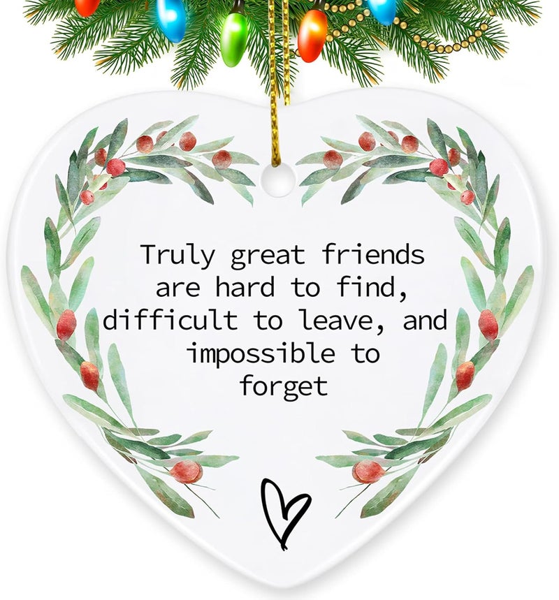 Jocidea Friend Gifts for Women, Christmas Ornaments for Friend Gift for Your Friend Thinking of You Gifts for Best Friend Friendship Gifts for Women Friends Bridesmaid Gifts - Friend Xmas Gifts - Image 1